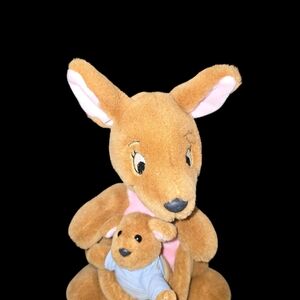 Walt Disney Company 11" Kanga and Baby Roo Plush Toy Winnie the Pooh Kangaroo